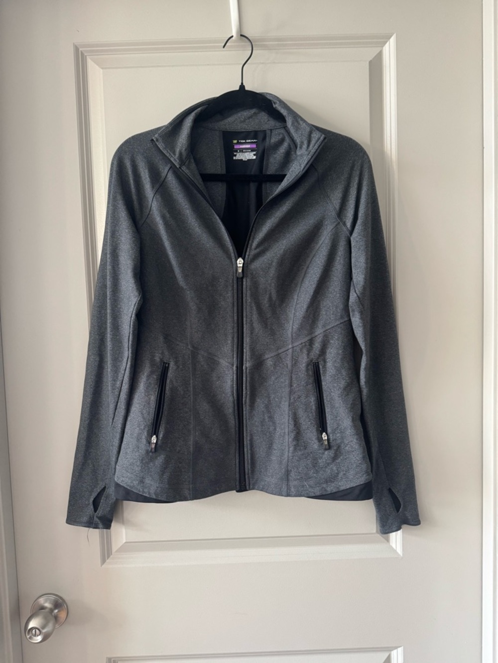 Women's Gray Full-Zip Jacket